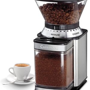 Cuisinart Molinillo de café eléctrico de un solo toque con selector de molienda de 18 posiciones, acero inoxidable, DBM-8P1