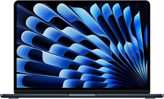 Apple Laptop MacBook Air 2026 de 13 pulgadas con chip M5: diseñada para AI, pantalla de retina líquida de 13.6 pulgadas, memoria unificada de 16 GB, SSD de 512 GB, cámara central de 12 MP, Touch ID, Wi-Fi 7; Medianoche